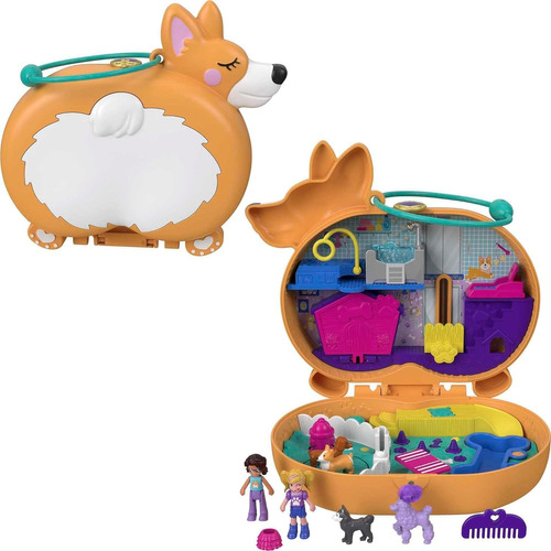 Polly Pocket  Estuche De Corgi Cuddles