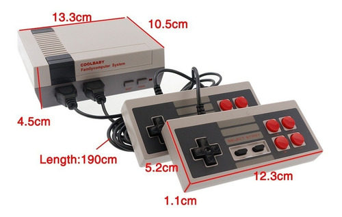 Mini Consola Retro Tipo Nes Family Juegos Clásicos 2 Control
