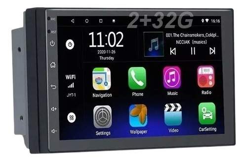 2g+32g 7 Pulgadas Coche Estereo Android Gps Doble Din Camara