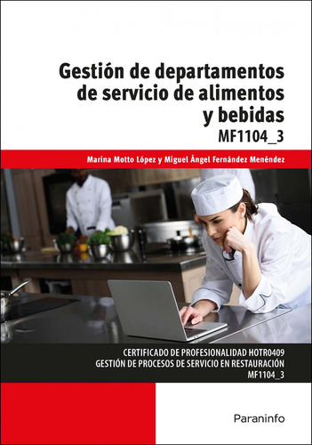 Libro: Gestión De Departamentos De Servicio De Alimentos Y B