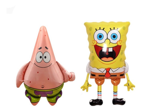 Globos Patricio Y Bob Esponja Metalizados