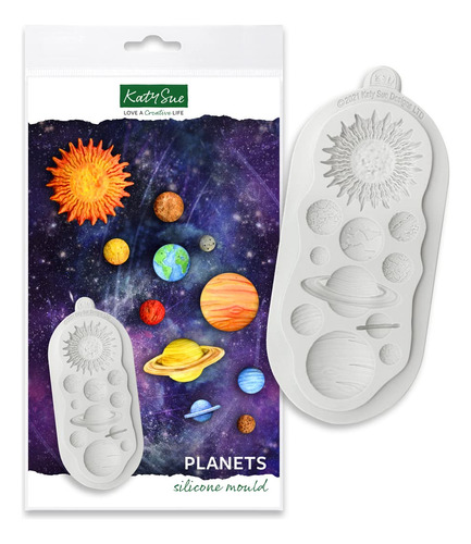 Katy Sue Planets - Molde De Silicona Para Decoracin De Paste