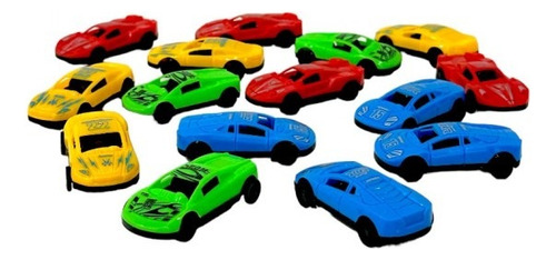 Set Autos Plásticos Rueda Libre Set X15 Vehiculos De Juguete Color Multicolor Personaje Racing