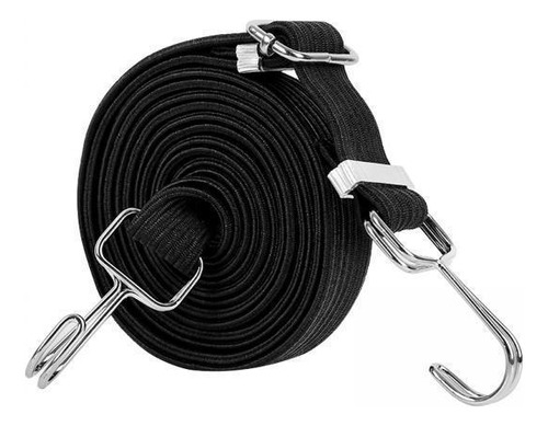 4 Cordón Elástico De Látex Carros De Mano Correa Negro 1m