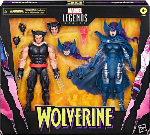 Pack De Figuras Wolverine & Psylocke 50 Years Marvel Legends