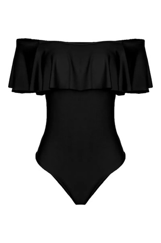 Imagem 5 de 5 de Body Ciganinha Babado Plus Size 42 Ao 50 Tamanho Grande Liso