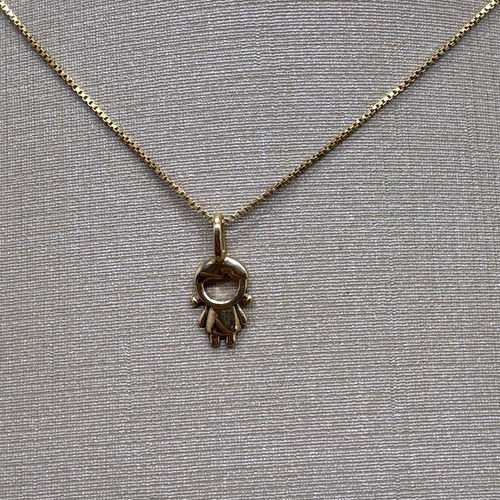 Pingente Ouro 18k 750 Menina Vivara Amarelo (Usado)