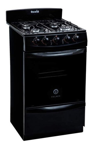 Cocina Escorial Palace Black 51cm Gas Natural Negra 