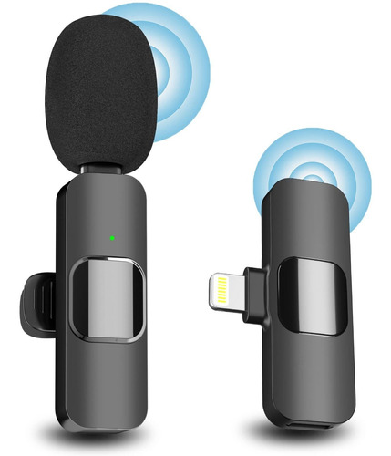 Microfono Inalambrico Para iPhone iPad Mini Lavalier Clip