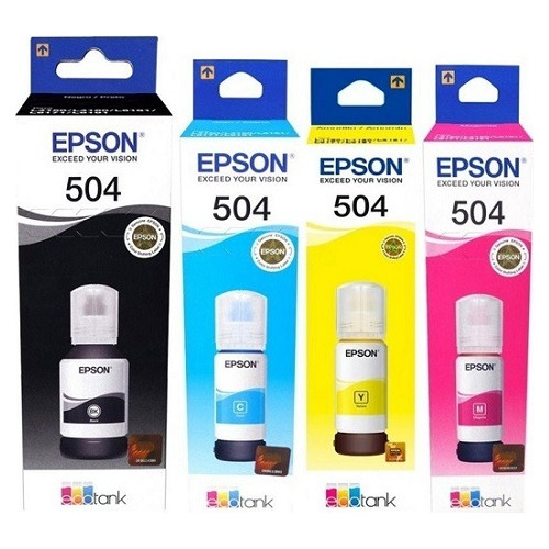 Tinta Epson Original 504 T504 L4150 L4160 L6161 L6191 X4 Col