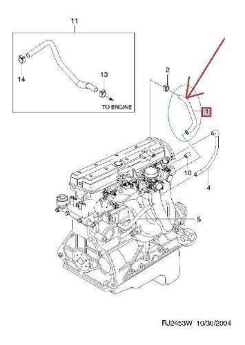 Manguera C/ac Tapa De Levas Optra 2003-2006 Orig Gm Parts