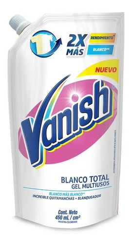 Quitamanchas Gel Dp Vanish 450 Ml Blanco(3uni)super