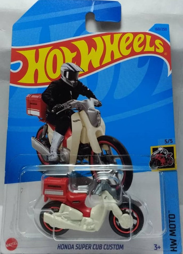 Hot Wheels Moto Honda Súper Cub Custom Hw 1/64 Matchbox