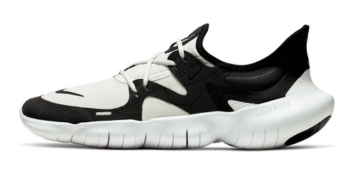 Zapatillas Nike Free Rn 5.0 White Black Urbano Aq1289-102   