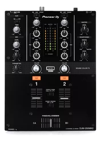 Consola Sonido Mixer Dj Pioneer Djm-250 Mk2 Efectos Usb T-m