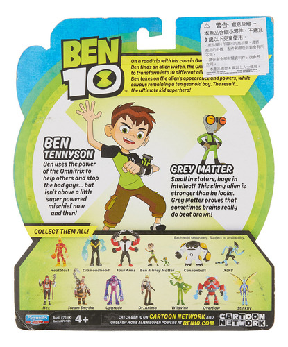Muñeco Básico De Ben 10, ben Y La Materia Gris