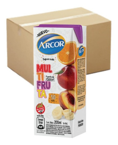 Jugos En Cajita De Multifruta Arcor 24 X 200ml