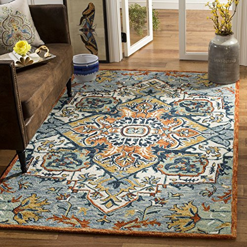 Alfombra De Lana Bohemia Hecha Mano Aspen Collection De...