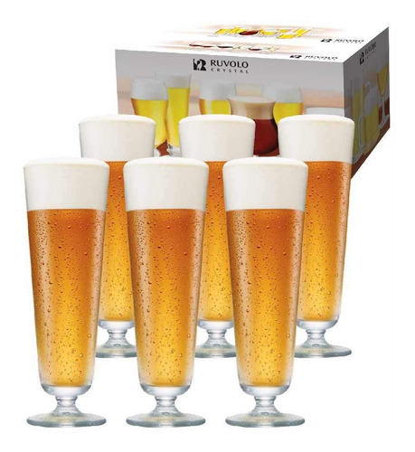 Imagem 1 de 5 de Jogo Taça Ritzenhoff Cerveja Prestige M 510ml 6 Pçs