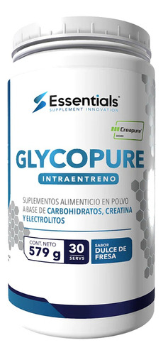 Essentials Glycopure Creapure 579 Gr 30 Servicios Sabor Blueberry