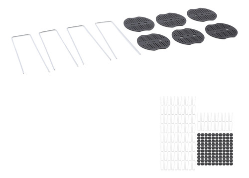 Paquete De 100 Piezas De Césped Galvanizado De 6 Pulgadas