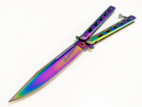 Navaja Mariposa Balisong Shimmesh Tornasolado Tornasolada