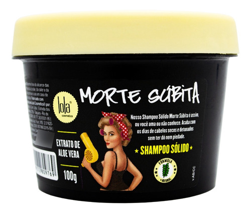 Lola Morte Súbita Shampoo Sólido Hidratante Cabello 100gr 3c