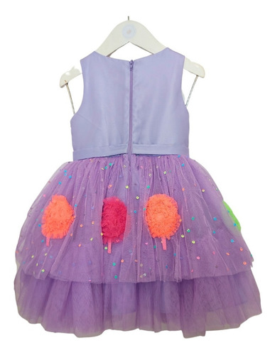 Imagem 3 de 5 de Vestido De Festa Infantil Luxo Mon Sucré 21014 Lito Ateliê
