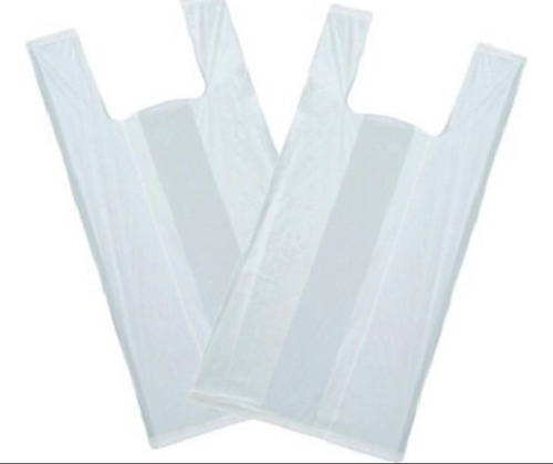 Sacola Plástica Branca Lisa 25x35 Reforçada Caixa Kit De 1kg