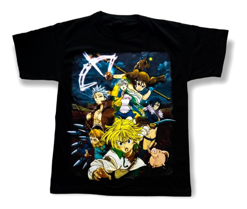 Camisetas Estampadas Anime 7 Pecados Capitales
