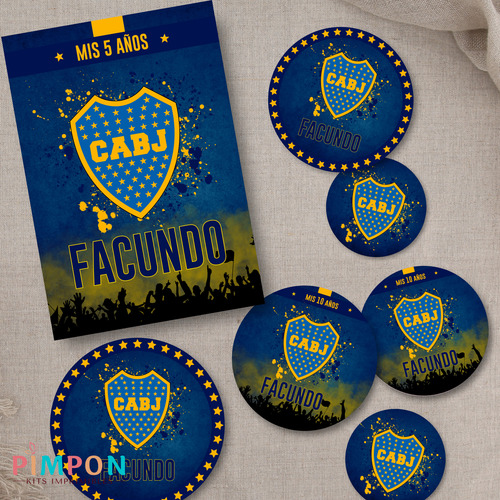 Kit Imprimible Club Atletico Boca Juniors - Personalizado