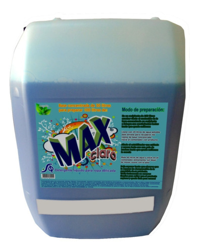 Detergente Líquido Maxclaro Neutro Baja Espuma Prepara 100 L