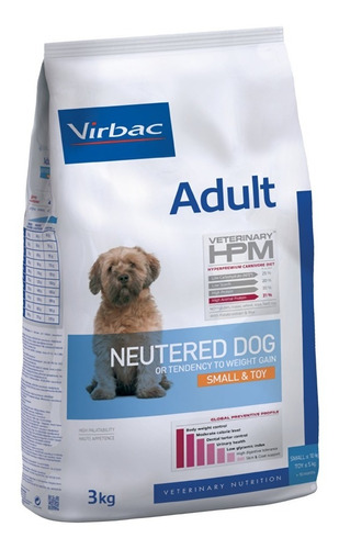 Alimento Virbac Hpm Adult Neutered Dog Small & Toy 3 Kg