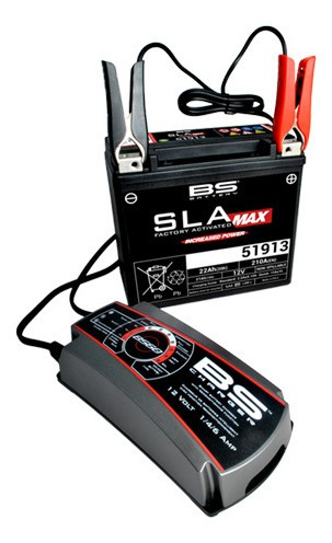 Imagen 3 de 9 de Cargador De Batería Inteligente Para Moto Bs60 12v 1/4/6a