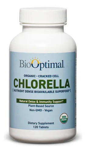 Biooptimal Tabletas Organicas De Chlorella, 100% Organicas,