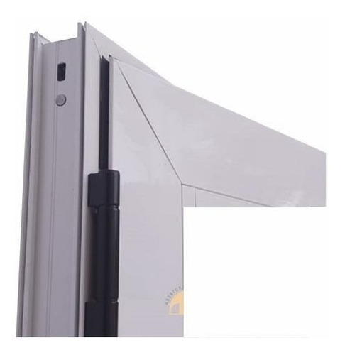Bisagra H62 Blanco Puerta Aberturas Aluminio Módena Reforzad Color Negro