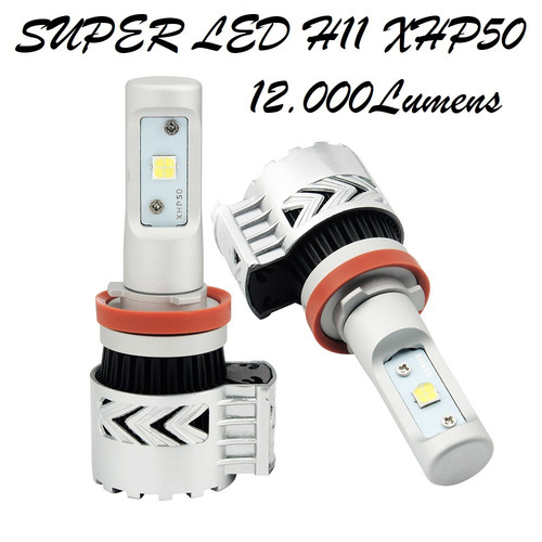 Super Led Farol De Milha H11 Xhp50 12000 Lumens