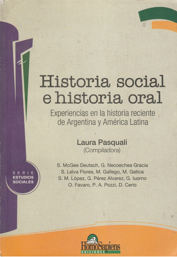 Historia Social E Historia Oral Laura Pasquali 