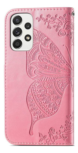 Funda Tipo Cartera Para Samsung Galaxy A53 5g, 3d Butterfly