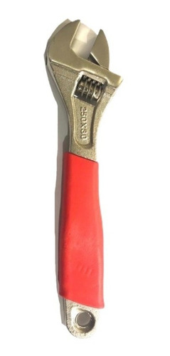 Llave Francesa 10 Pulgadas Mango Rojo