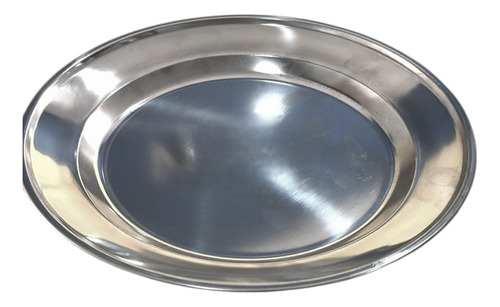 Plato Acero Inoxidable 20 Cm Redondo Cocina Color Plateado Playo