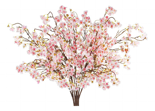 12 Piezas De Flores Artificiales De Cerezo 40 Tallos De Cer