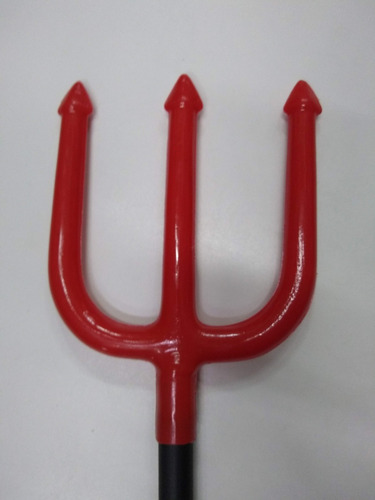 Imagen 2 de 5 de Tridente Grande Diablo Diabla Halloween Cotillon Disfraz