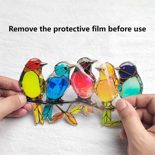 Colgante Acrílico Con Forma De Pájaro En Forma De Cadena Sun