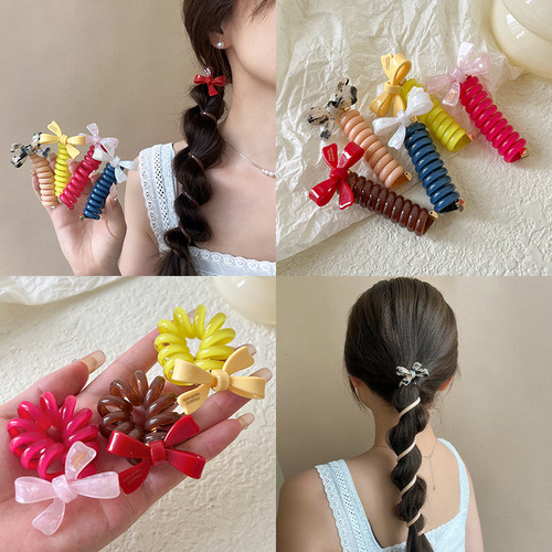 Bonita Cuerda Para El Pelo Con Forma De Lazo Y Burbujas, LĂn