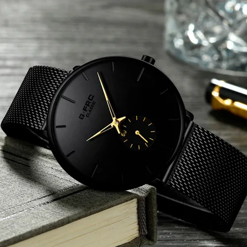 Reloj G-force Original C-301 Elegante Negro + Estuche