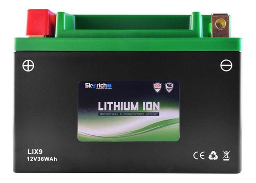 Imagen 1 de 9 de Bateria Litio Skyrich P/ Moto Lix9 Libre Mant. Cuotas