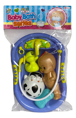 Muñeco Bebe Bebote C/ Bañera Juguete Y Accerorios