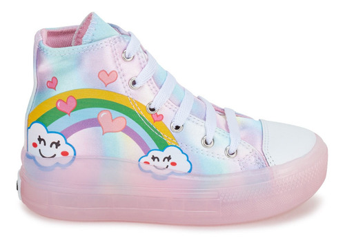 Tenis Bota Arcoiris Unicornio Scape Niña Tres Reyes