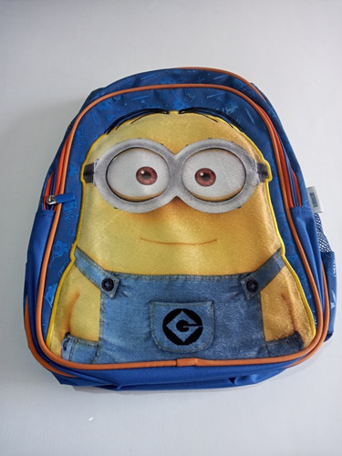 Mochila Minions Escolar De Espaldar Niños/original/ Calidad